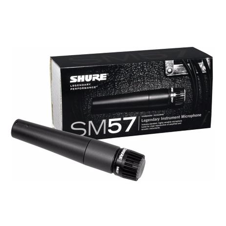 Microfone Shure P/ Instrumento - SM57-LC- AC0234 Menor preço em Microfone Shure P/ Instrumento - SM57-LC- AC0234