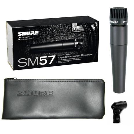 Microfone Shure SM57 LC Menor preço em Microfone Shure SM57 LC
