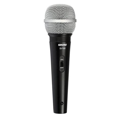 Microfone Shure SV100 Bastão Dinâmico Cardióide Preto Menor preço em Microfone Shure SV100 Bastão Dinâmico Cardióide Preto