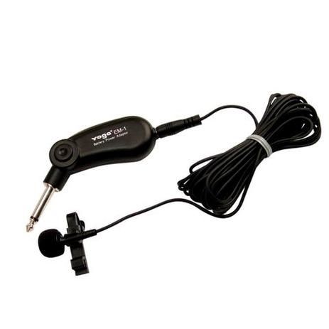 Microfone yoga lapela em1 Menor preço em Microfone yoga lapela em1