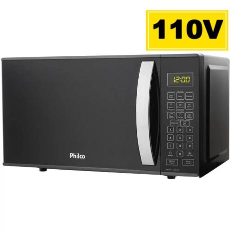 Microondas 21 Litros Philco PMO21T Preto 110v Menor preço em Microondas 21 Litros Philco PMO21T Preto 110v