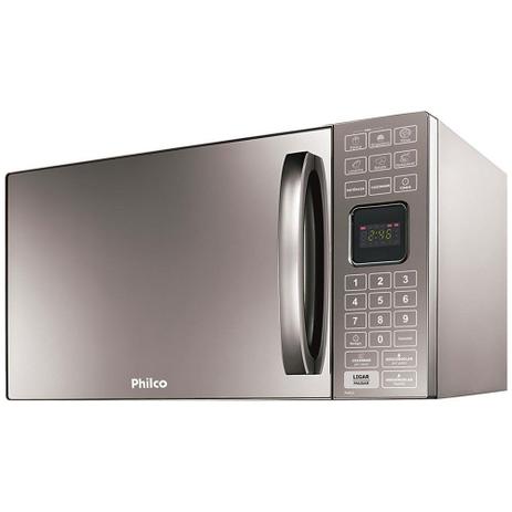 Microondas 25 Litros Espelhado PME25 - Philco - Philco l. branca Menor preço em Microondas 25 Litros Espelhado PME25 - Philco - Philco l. branca