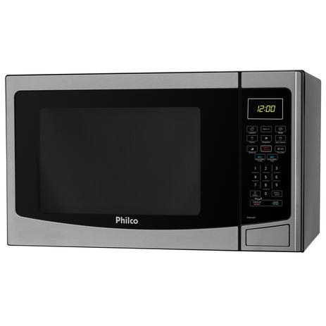 Microondas 32 Litros Philco PMO33IP Preto Com Inox 110v Menor preço em Microondas 32 Litros Philco PMO33IP Preto Com Inox 110v