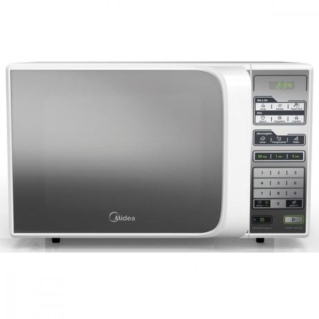 Microondas Midea 20 Litros Branco Espelhado MTFE 110V Menor preço em Microondas Midea 20 Litros Branco Espelhado MTFE 110V
