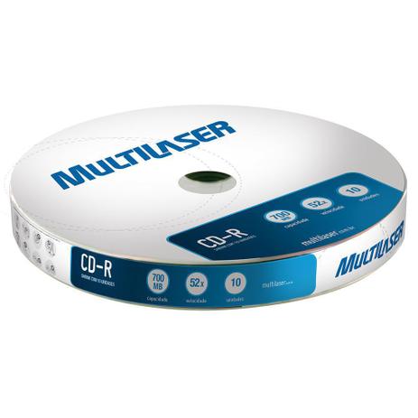 Midia CD-R Multilaser CD027 700 MB 52X Shirink com 10 Unidades Menor preço em Midia CD-R Multilaser CD027 700 MB 52X Shirink com 10 Unidades