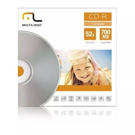 Midia CD-R Velocidade 52X Unitario Em Envelope Multilaser - Menor preço em Midia CD-R Velocidade 52X Unitario Em Envelope Multilaser -