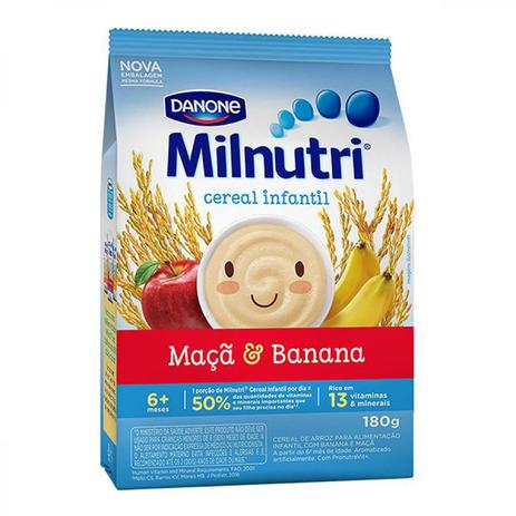 Milnutri cereal infantil banana e maca 180g - Danone