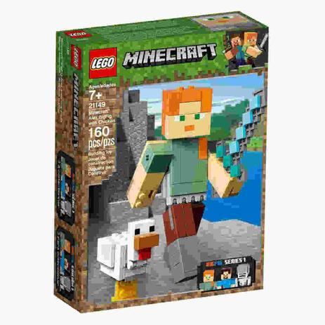 Minecraft Bigfig Alex Com Galinha 160 Peças Lego Menor preço em Minecraft Bigfig Alex Com Galinha 160 Peças Lego