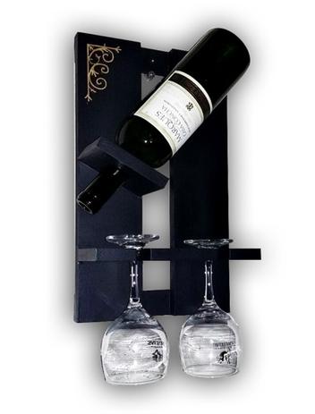 Mini Adega Madeira MDF Barzinho de Parede Para Vinhos Com Porta Taças 39x23cm Preto Fosco - Soul fins Menor preço em Mini Adega Madeira MDF Barzinho de Parede Para Vinhos Com Porta Taças 39x23cm Preto Fosco - Soul fins
