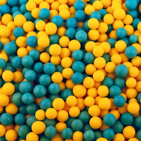 Mini Bala Bolinha Sabor Tutti Frutti Cor Azul e Amarelo 500g - Festabox Menor preço em Mini Bala Bolinha Sabor Tutti Frutti Cor Azul e Amarelo 500g - Festabox