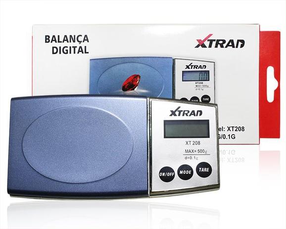 Mini Balança Digital Diamond Vml - Alta Precisão - 0.1g Até 500gr - XT 208 - Xtrad Menor preço em Mini Balança Digital Diamond Vml - Alta Precisão - 0.1g Até 500gr - XT 208 - Xtrad