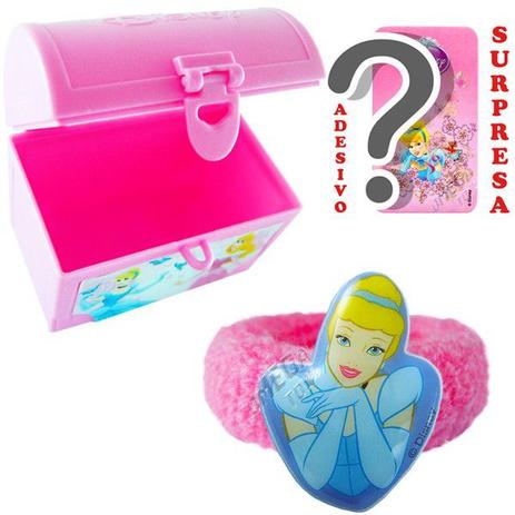 Mini Baú Princesas com Adesivo e Chuquinha Cinderela Princesas Disney - Cim Menor preço em Mini Baú Princesas com Adesivo e Chuquinha Cinderela Princesas Disney - Cim
