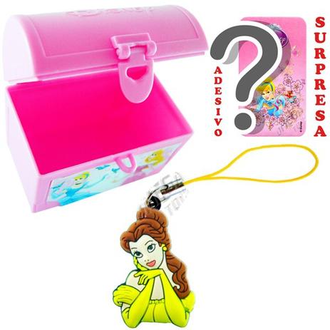 Mini Baú Princesas com Adesivo e Pingente Bela Princesas Disney - Cim Menor preço em Mini Baú Princesas com Adesivo e Pingente Bela Princesas Disney - Cim