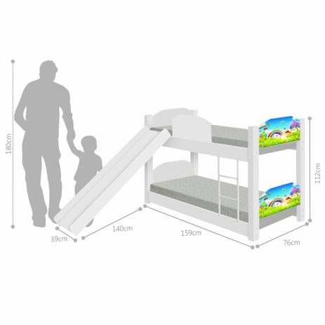 Mini Beliche Montessoriana Arco Íris com Escorregador - Casah é boa?
