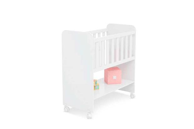Mini Berço Doce Sonho com Colchão e Rodízio Branco/Branco- Qmovi é boa?