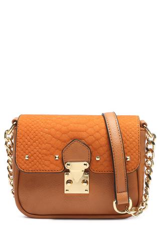 Mini bolsa tiracolo macadamia caramelo Menor preço em Mini bolsa tiracolo macadamia caramelo