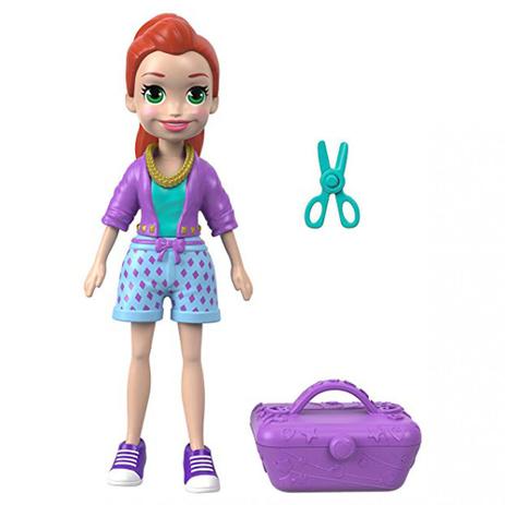 Mini Boneca com Acessórios - Polly Pocket - Lila com Estojo e Tesoura - Mattel Menor preço em Mini Boneca com Acessórios - Polly Pocket - Lila com Estojo e Tesoura - Mattel