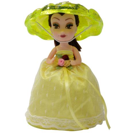 Mini Boneca - Taça Surpresa - Amarela - New Toys Menor preço em Mini Boneca - Taça Surpresa - Amarela - New Toys