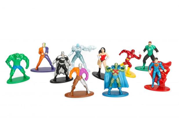 Mini Bonecos Nano Metalfigs com 10 Peças - DC Comics - Liga da justiça Menor preço em Mini Bonecos Nano Metalfigs com 10 Peças - DC Comics - Liga da justiça