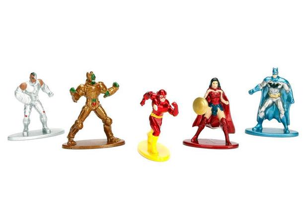 Mini Bonecos Nano Metalfigs DC Comics com 5 Peças - Liga da Justiça Menor preço em Mini Bonecos Nano Metalfigs DC Comics com 5 Peças - Liga da Justiça