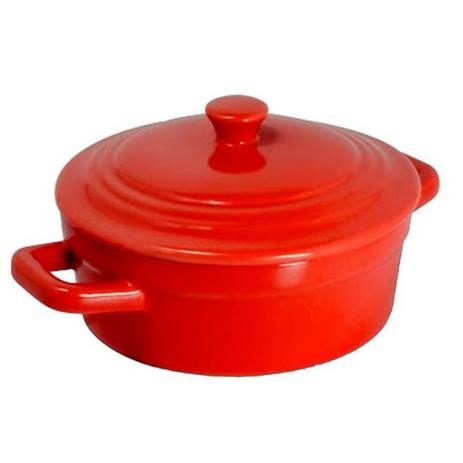 Mini Caçarola Em Cerâmica 200ml Vermelho Mondoceram Gourmet Menor preço em Mini Caçarola Em Cerâmica 200ml Vermelho Mondoceram Gourmet