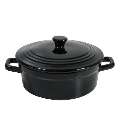 Mini Caçarola Em Cerâmica 350ml Preto Mondoceram Gourmet Menor preço em Mini Caçarola Em Cerâmica 350ml Preto Mondoceram Gourmet