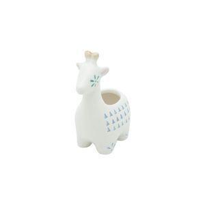 MINI CACHEPOT CERÂMICA ANIMALS DOTS FD BRANCO PEQ 8,5X5X11cm - Urban Menor preço em MINI CACHEPOT CERÂMICA ANIMALS DOTS FD BRANCO PEQ 8,5X5X11cm - Urban