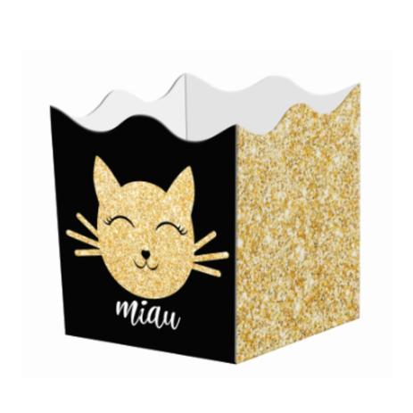 Mini Cachepot Decorado Festa Miau 10 unidades Duster - Festabox Menor preço em Mini Cachepot Decorado Festa Miau 10 unidades Duster - Festabox
