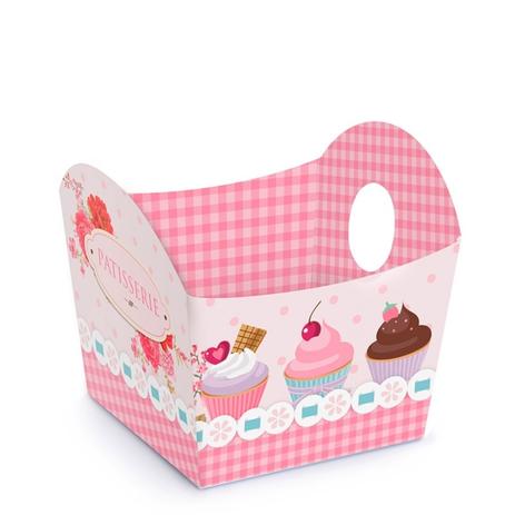 Mini Cachepot para Lembrancinha Confeitaria Patisseriê 10 unidades Cromus Menor preço em Mini Cachepot para Lembrancinha Confeitaria Patisseriê 10 unidades Cromus