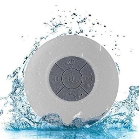 Mini Caixinha de Som Portátil Bluetooth para Banheiro a Prova d'água - Branca - Bts-06 Menor preço em Mini Caixinha de Som Portátil Bluetooth para Banheiro a Prova d'água - Branca - Bts-06