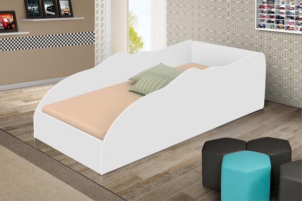 Mini Cama Carro Sport - Branco Clássico - Divaloto Menor preço em Mini Cama Carro Sport - Branco Clássico - Divaloto