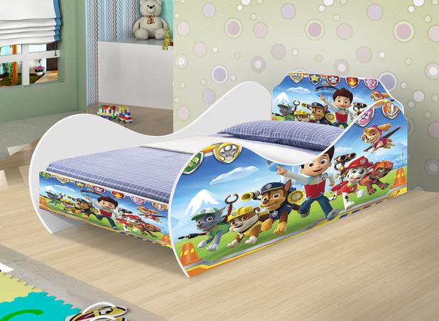 mini cama carruagem infantil adesivada patrulha canina com colchão - Movex Menor preço em mini cama carruagem infantil adesivada patrulha canina com colchão - Movex