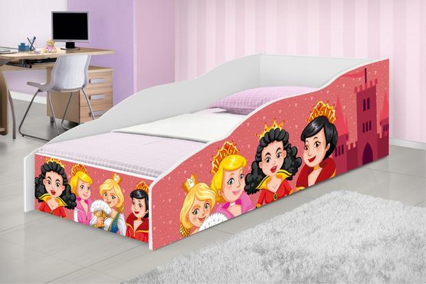 Mini Cama Club Princesas de Coroas com Colchão - Casah Menor preço em Mini Cama Club Princesas de Coroas com Colchão - Casah