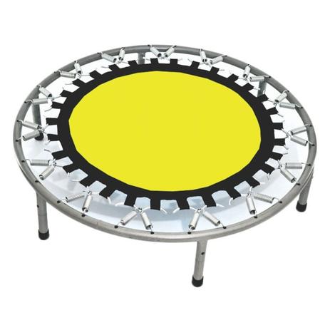 Mini Cama Elástica Power Jump Pula 30 Molas Desmontável Trampolim SCS 1064 AMARELO - Scs fitness Menor preço em Mini Cama Elástica Power Jump Pula 30 Molas Desmontável Trampolim SCS 1064 AMARELO - Scs fitness