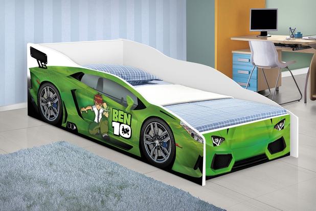mini cama infantil adesivada ben 10 com colchão Movex Menor preço em mini cama infantil adesivada ben 10 com colchão Movex