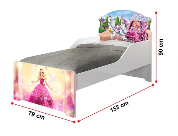 Mini cama barbie com colchao