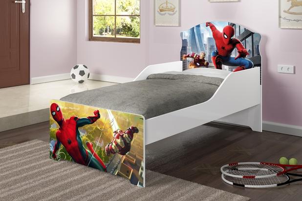 Mini Cama Infantil Homem aranha e Homem de ferro com Colchão - Moveis print Menor preço em Mini Cama Infantil Homem aranha e Homem de ferro com Colchão - Moveis print