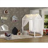 Mini Cama Montessoriana Casinha II 3 Cerquinhas e Voal - Casatema Menor preço em Mini Cama Montessoriana Casinha II 3 Cerquinhas e Voal - Casatema