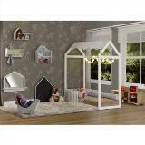 Mini Cama Montessoriana Casinha II e 3 Cerquinhas - Casatema Menor preço em Mini Cama Montessoriana Casinha II e 3 Cerquinhas - Casatema