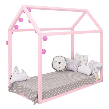 Mini Cama Montessoriana - Rosa Fosco - Abra Cadabra Móveis Menor preço em Mini Cama Montessoriana - Rosa Fosco - Abra Cadabra Móveis