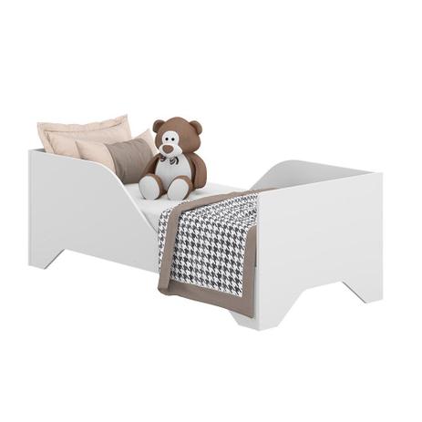Mini Cama Soninho Flex Branco com Protetor Lateral - Multimóveis Menor preço em Mini Cama Soninho Flex Branco com Protetor Lateral - Multimóveis