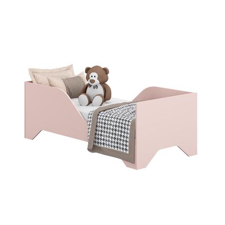 Mini Cama Soninho Flex Rosa com Protetor Lateral - Multimóveis Menor preço em Mini Cama Soninho Flex Rosa com Protetor Lateral - Multimóveis