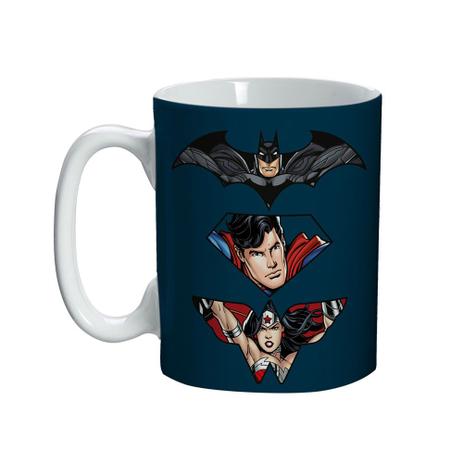Mini Caneca Batman, Superman e Mulher Maravilha em Porcelana 135 Ml - Urban Menor preço em Mini Caneca Batman, Superman e Mulher Maravilha em Porcelana 135 Ml - Urban
