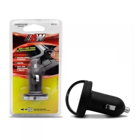 Mini Carregador Veicular Universal USB 2A 12V - Sw Menor preço em Mini Carregador Veicular Universal USB 2A 12V - Sw