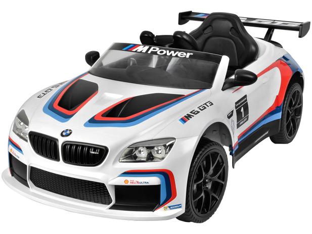 Mini Carro Elétrico Infantil BMW M6 GT3 2735 - com Controle Remoto 2 Marchas 12V Bandeirante Menor preço em Mini Carro Elétrico Infantil BMW M6 GT3 2735 - com Controle Remoto 2 Marchas 12V Bandeirante