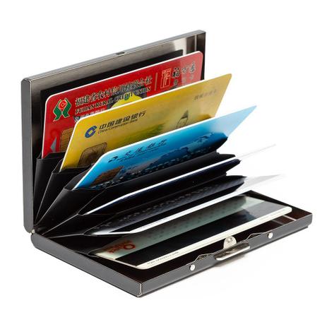 Mini Carteira Rfid Slim Com Proteção Inteligente Antifurto Porta Cartão - SWISSPORT Menor preço em Mini Carteira Rfid Slim Com Proteção Inteligente Antifurto Porta Cartão - SWISSPORT