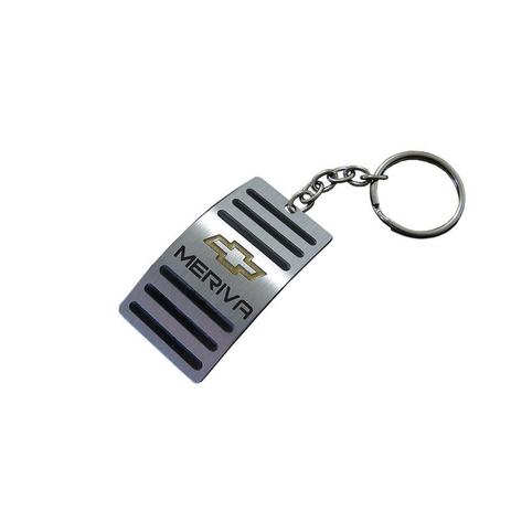 Mini chaveiro pedaleira chevrolet meriva aço inox - 3r acessórios Menor preço em Mini chaveiro pedaleira chevrolet meriva aço inox - 3r acessórios