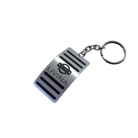 Mini chaveiro pedaleira nissan livina aço inox - 3r acessórios Menor preço em Mini chaveiro pedaleira nissan livina aço inox - 3r acessórios