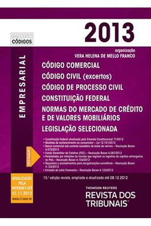 Mini Código Empresarial RT - 15ª Ed. 2013 - Revista dos tribunais Menor preço em Mini Código Empresarial RT - 15ª Ed. 2013 - Revista dos tribunais