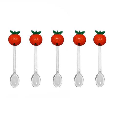 Mini Colher para Brigadeiro com Enfeite Laranja 30 unidades - Festabox Menor preço em Mini Colher para Brigadeiro com Enfeite Laranja 30 unidades - Festabox